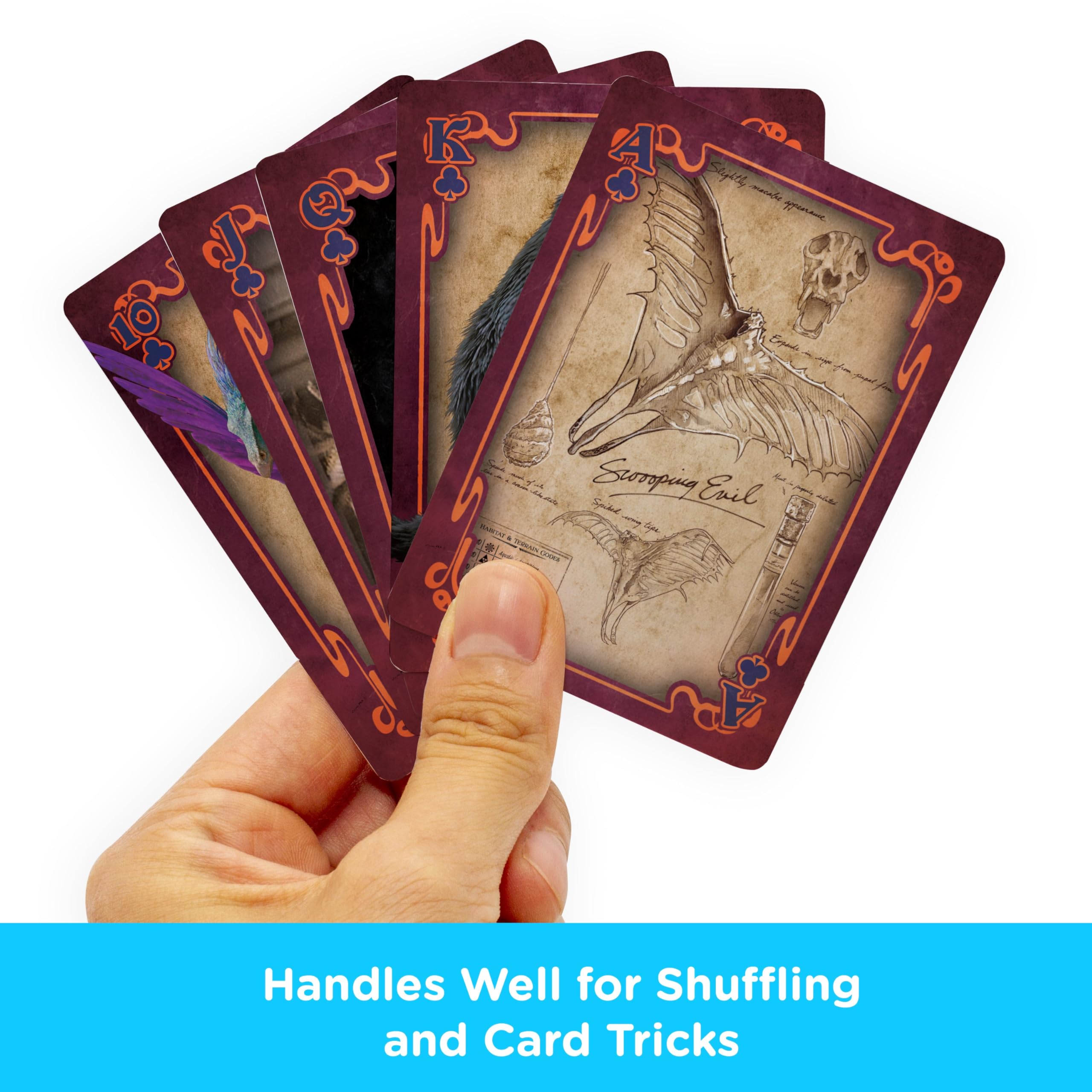 AQUARIUS Fantastic Beasts Playing Cards - Fantastic Beasts Themed Deck of Cards for Your Favorite Card Games - Officially Licensed Fantastic Beasts Merchandise & Collectibles - Image 4