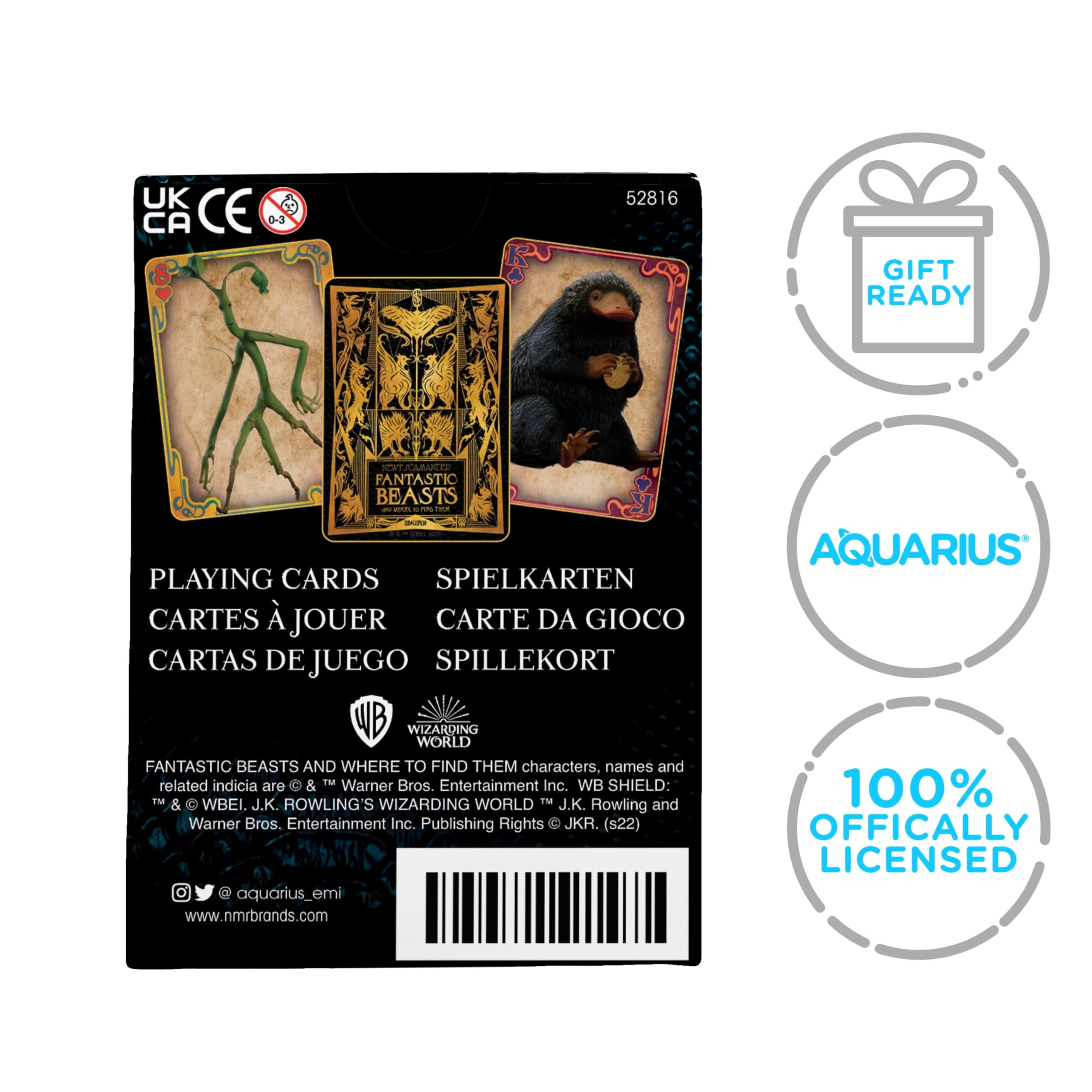 AQUARIUS Fantastic Beasts Playing Cards - Fantastic Beasts Themed Deck of Cards for Your Favorite Card Games - Officially Licensed Fantastic Beasts Merchandise & Collectibles - Image 7