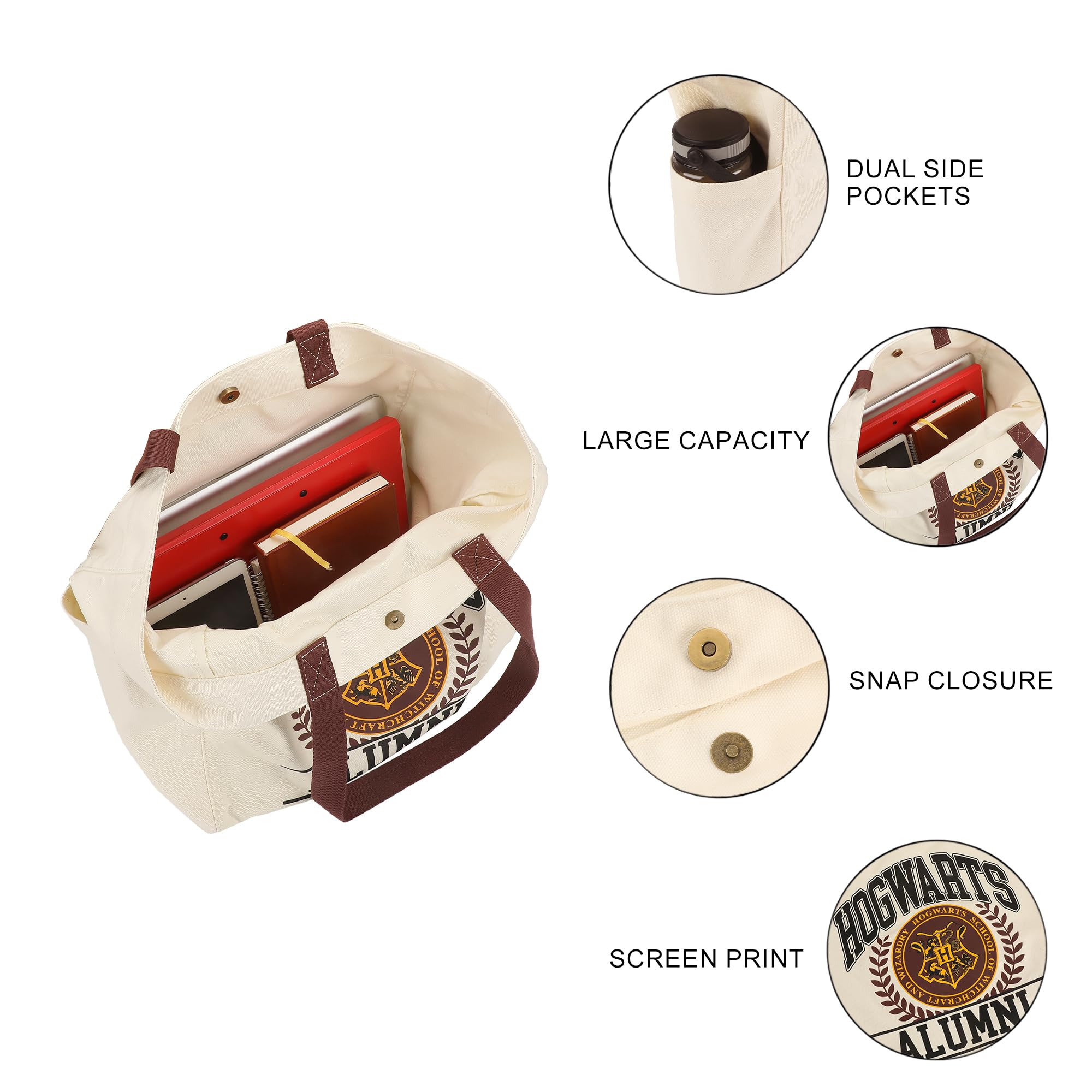 Bioworld Adult 15.5" Canvas Tote Bag - Image 5