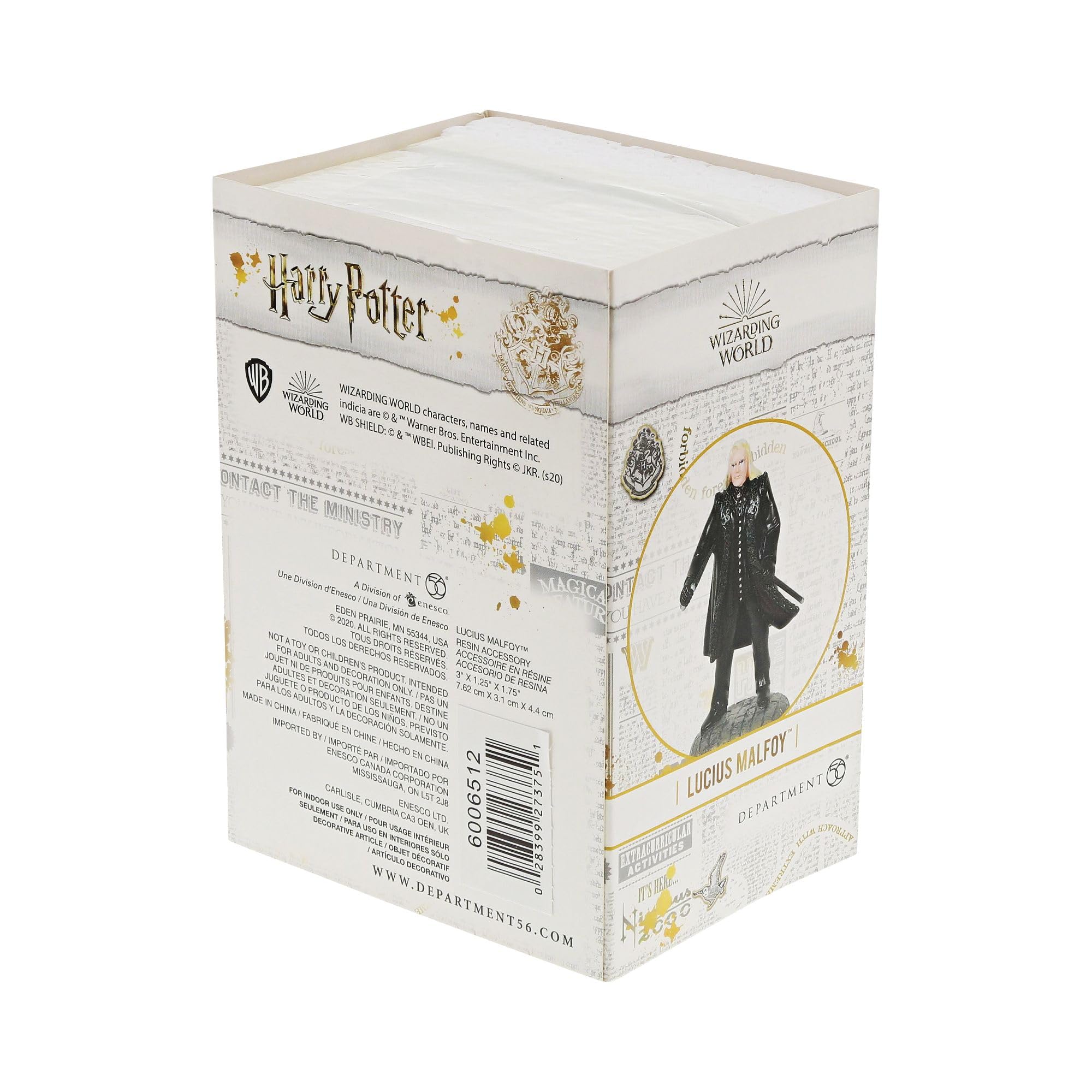 Department 56 Harry Potter Village Accessories Lucius Malfoy Figurine, 3.07 Inch, Multicolor - Image 4