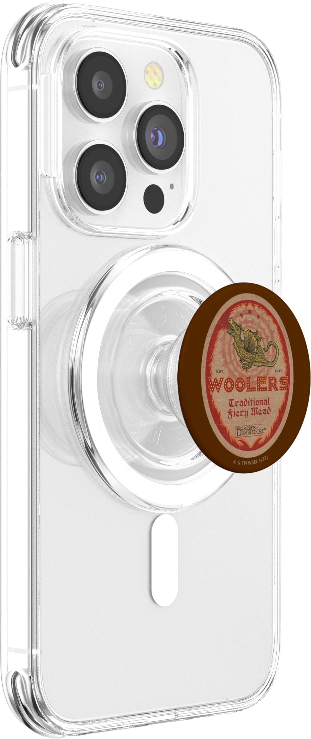 Fantastic Beasts 3 Woolers Fiery Mead Label PopSockets MagSafe PopGrip for iPhone - Image 3