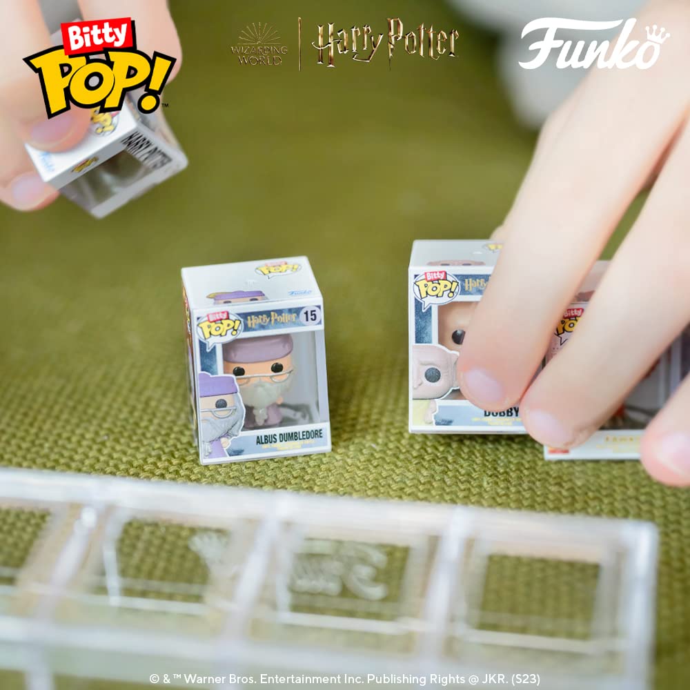 Funko Bitty POP! HP - Voldemort, 4-Pack - Lord Voldemort, Draco Malfoy (Quidditch), Bellatrix Lestrange and A Surprise Mystery Mini Figure - 0.9 Inch (2.2 Cm) - Harry Potter Collectable - Gift Idea - Image 26