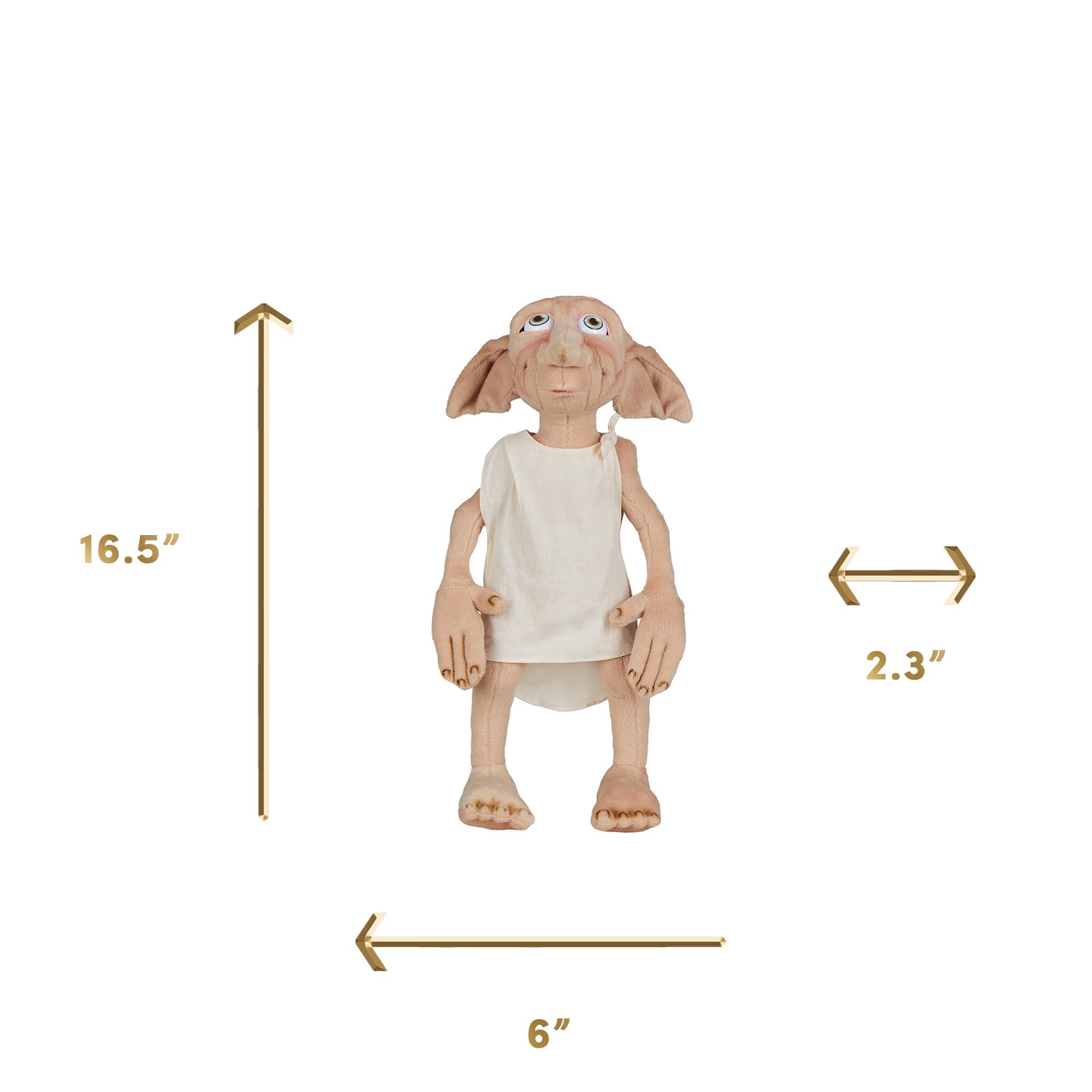 Harry Potter Dobby Soft Toy - Large 16" Plush Toy House Elf with Posable Arms & Legs - Collectible Stuffed Animal - Gift for Fans, Kids & Collectors - Image 5