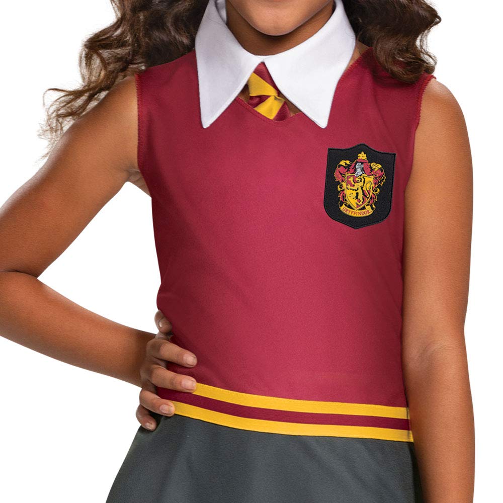 Harry Potter Dress, Official Hogwarts Wizarding World Costume Outfit, Classic Kids Size Dress with Collar and Tie - Image 3