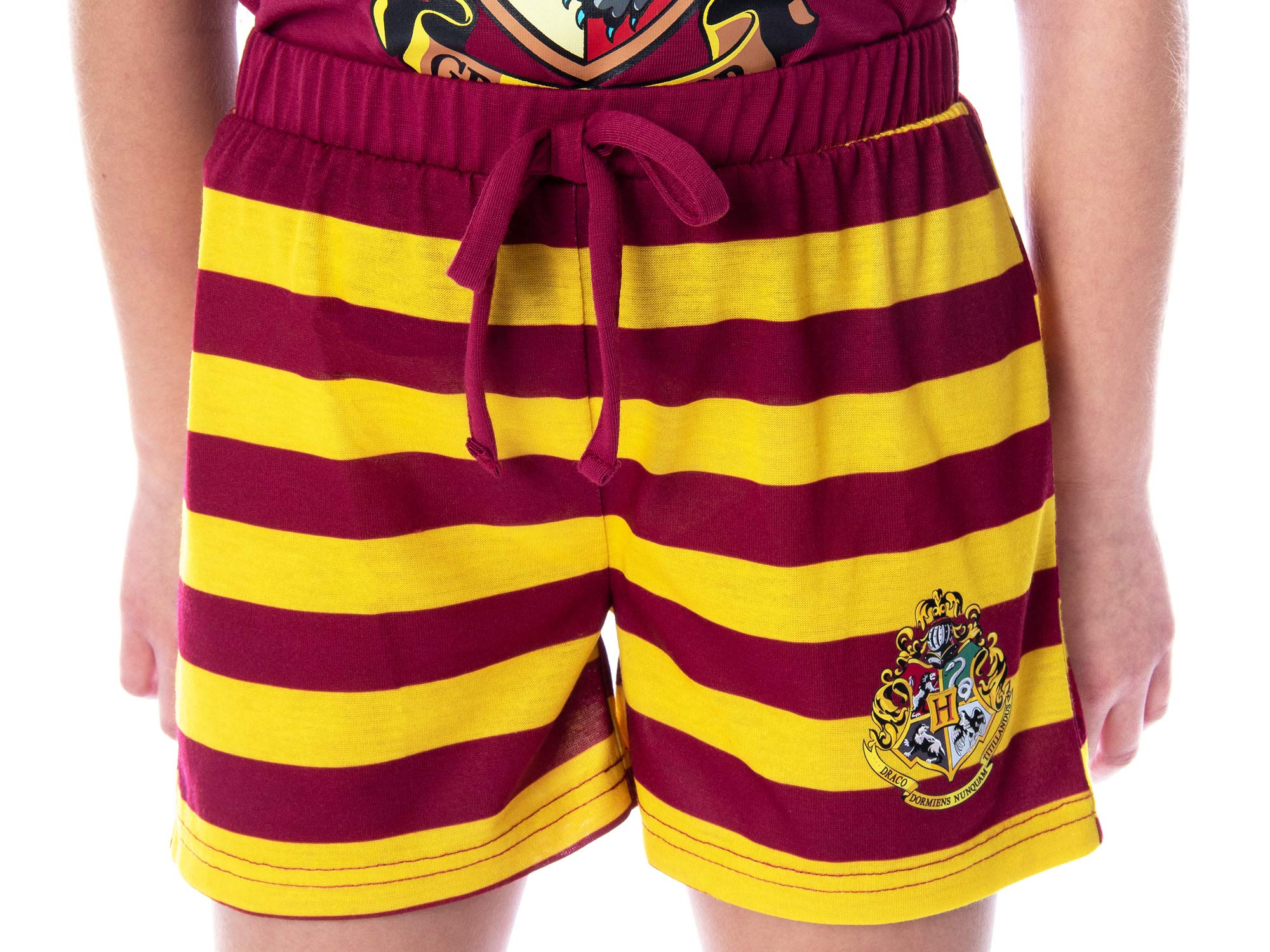 Harry Potter Girls' Hogwarts Castle Shirt and Shorts Sleepwear Pajama Set - All 4 Houses Available - Image 5