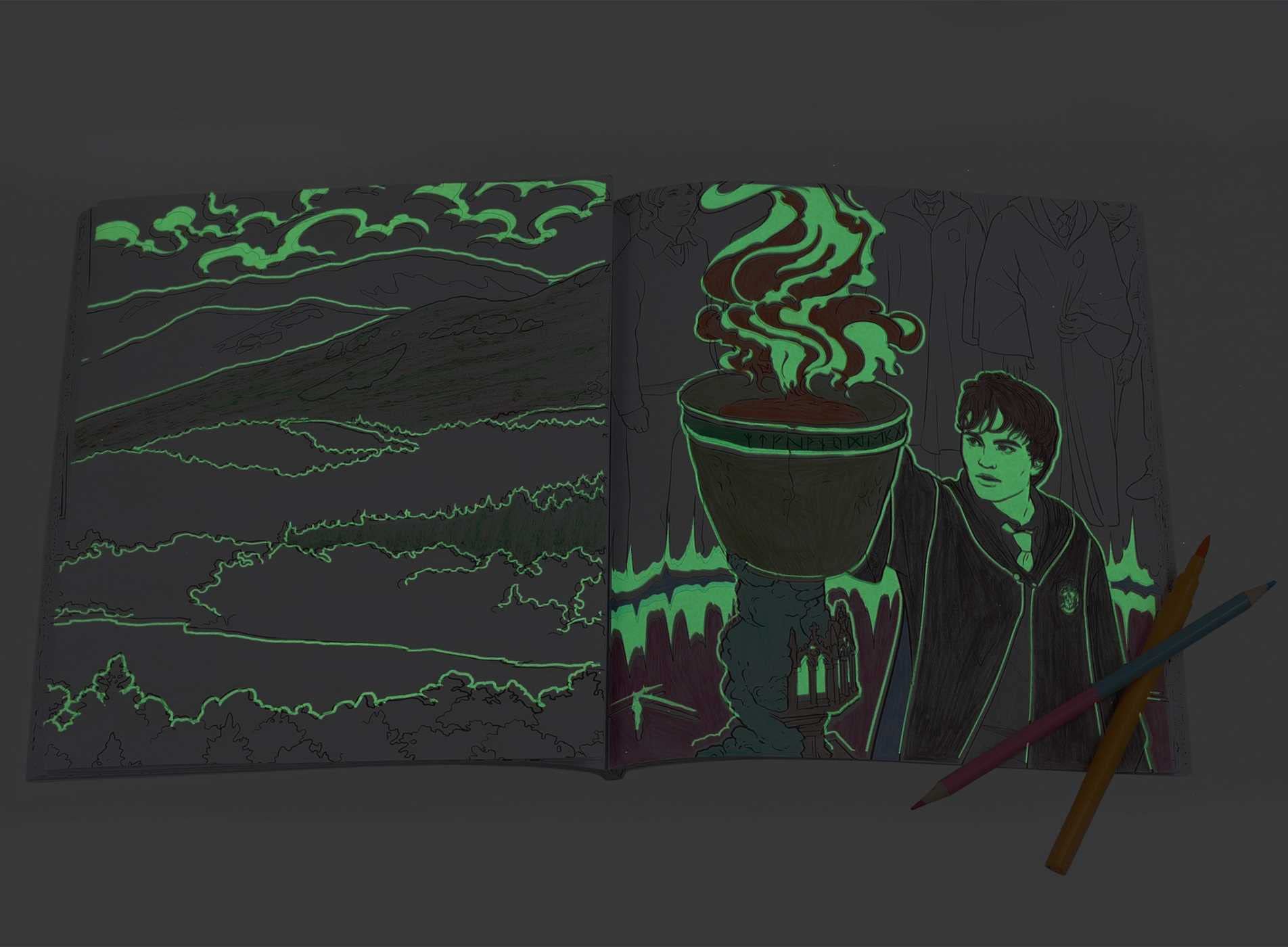Harry Potter Glow-in-the-Dark Coloring Book - Image 5