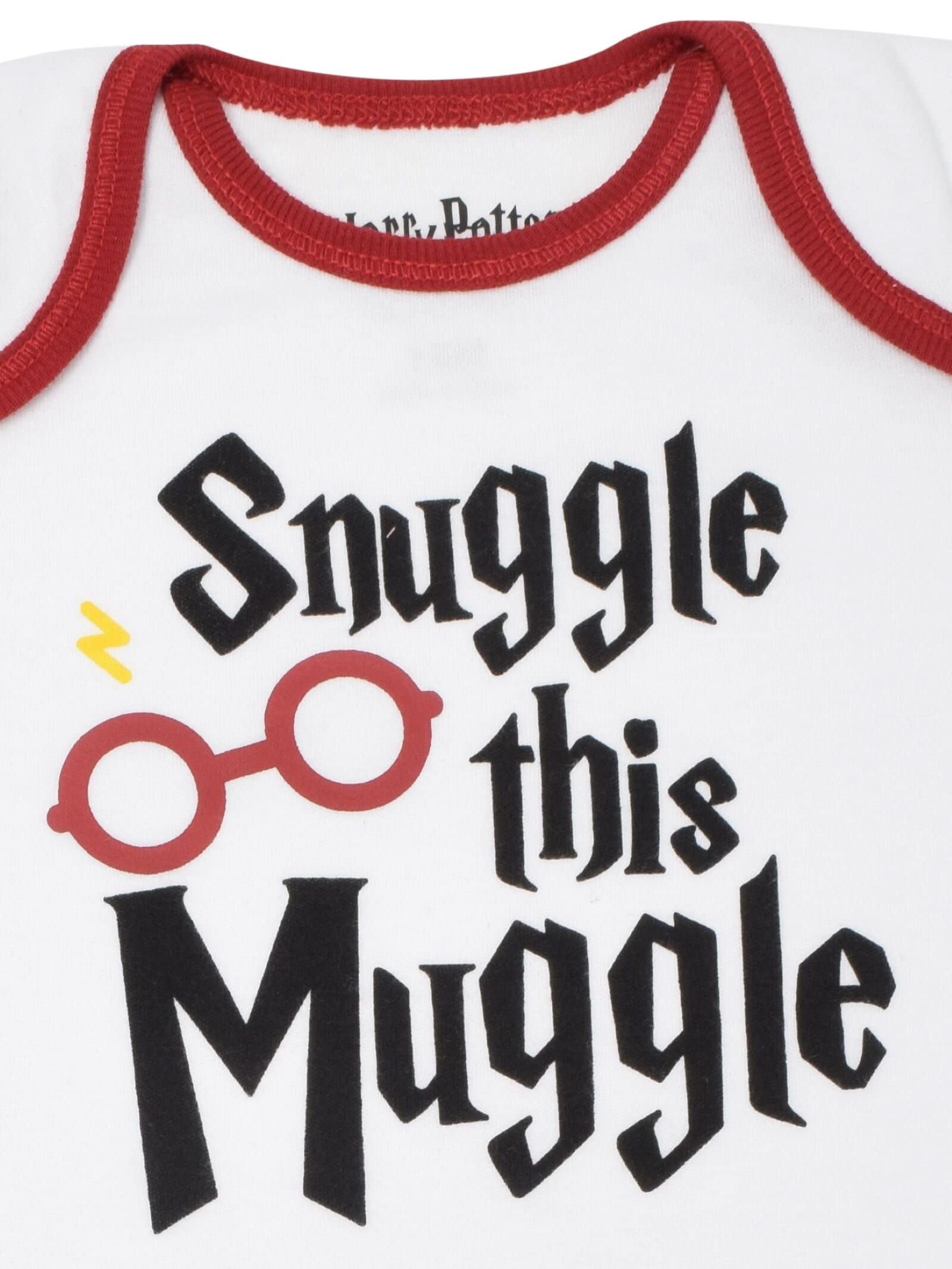 Harry Potter Gryffindor Hufflepuff Ravenclaw Baby Bodysuit Pants and Hat 3 Piece Outfit Set Newborn to Infant - Image 8