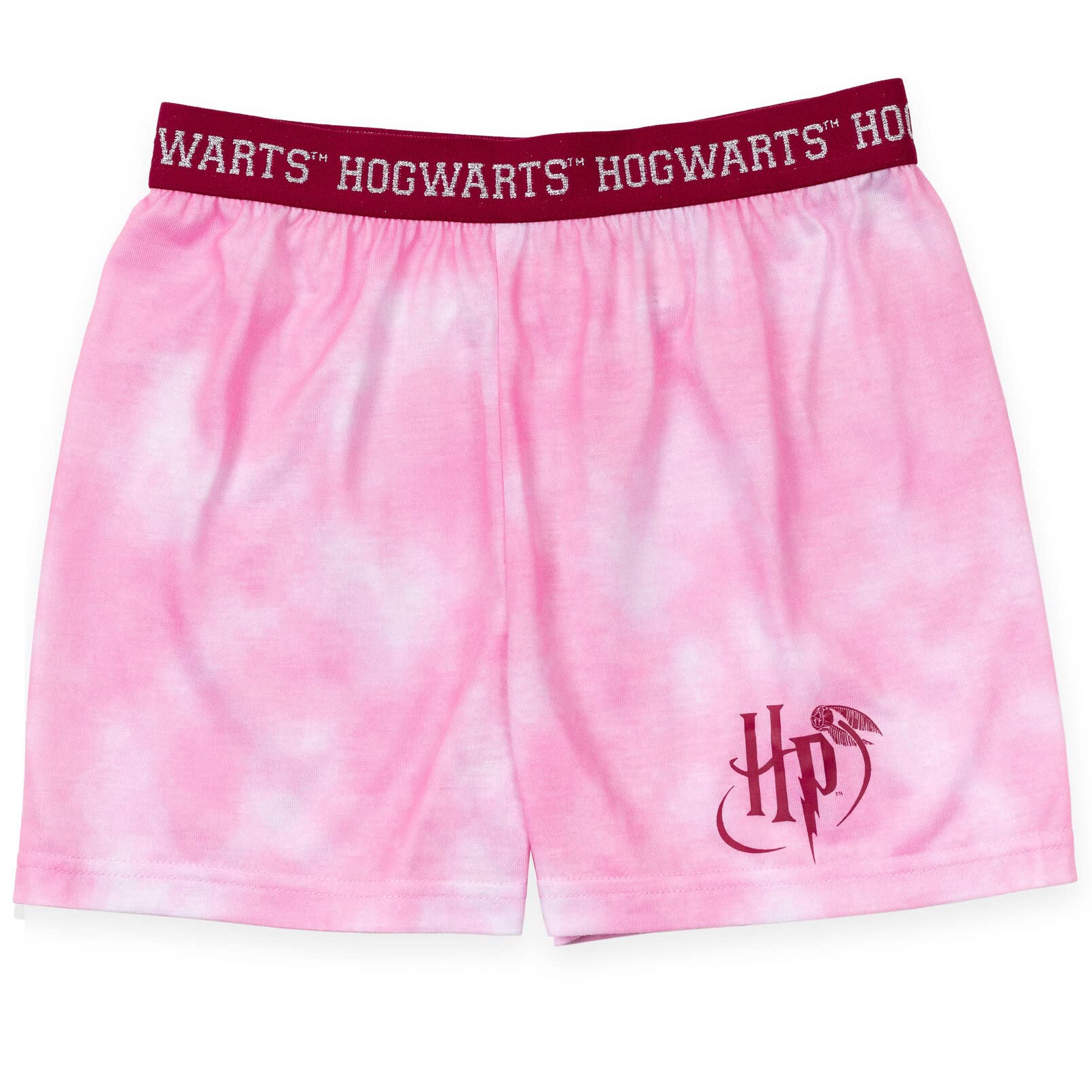 Harry Potter Gryffindor Hufflepuff Ravenclaw Slytherin Girls Pajama Shirt and Shorts Sleep Set Little Kid to Big Kid - Image 4