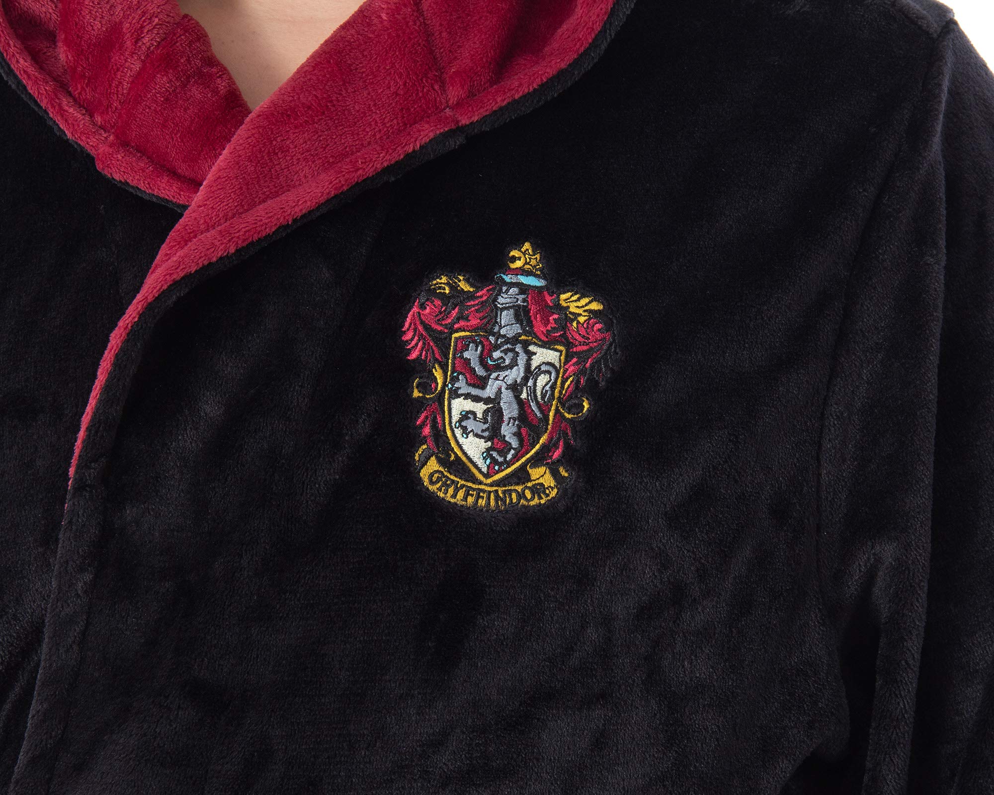 Harry Potter Hogwarts Houses Girl's Fleece Robe Pajama Lounge - Gryffindor Hufflepuff Slytherin Ravenclaw - Image 5