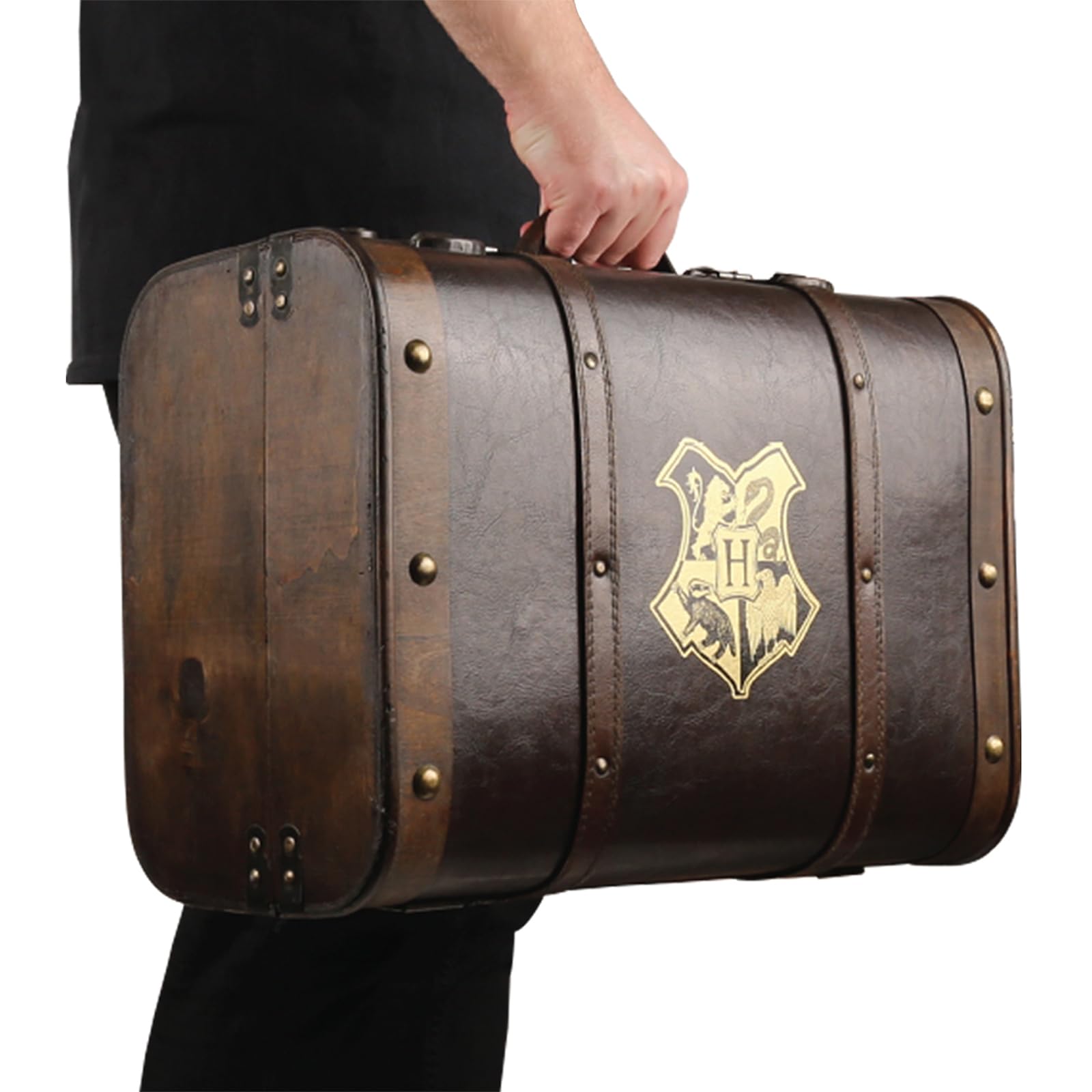 Harry Potter Hogwarts School Trunk - Collectible Storage Chest with Hogwarts Crest - 17.5" Decorative Keepsake Box for Fans - Not for Travel Use - Image 6