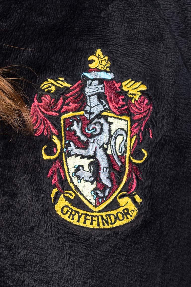 Harry Potter Juniors' Hooded One-Piece Pajama Union Suit - All 4 Houses Gryffindor, Slytherin, Ravenclaw, Hufflepuff - Image 4