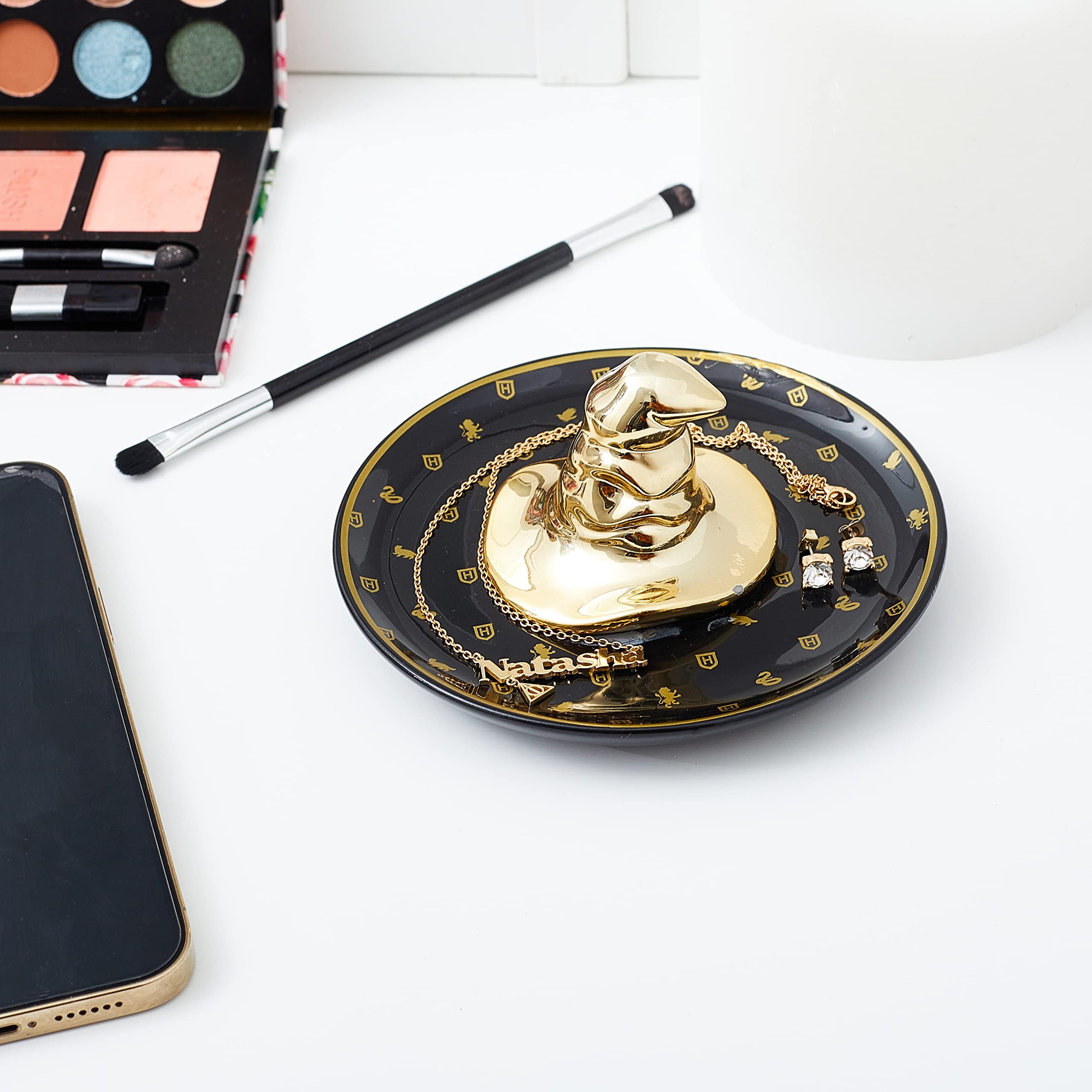 Harry Potter Sorting Hat Ceramic Trinket Tray - 3D Trinket Jewelry Holder, Bracelets Rings Earrings Storage Dish - Image 4