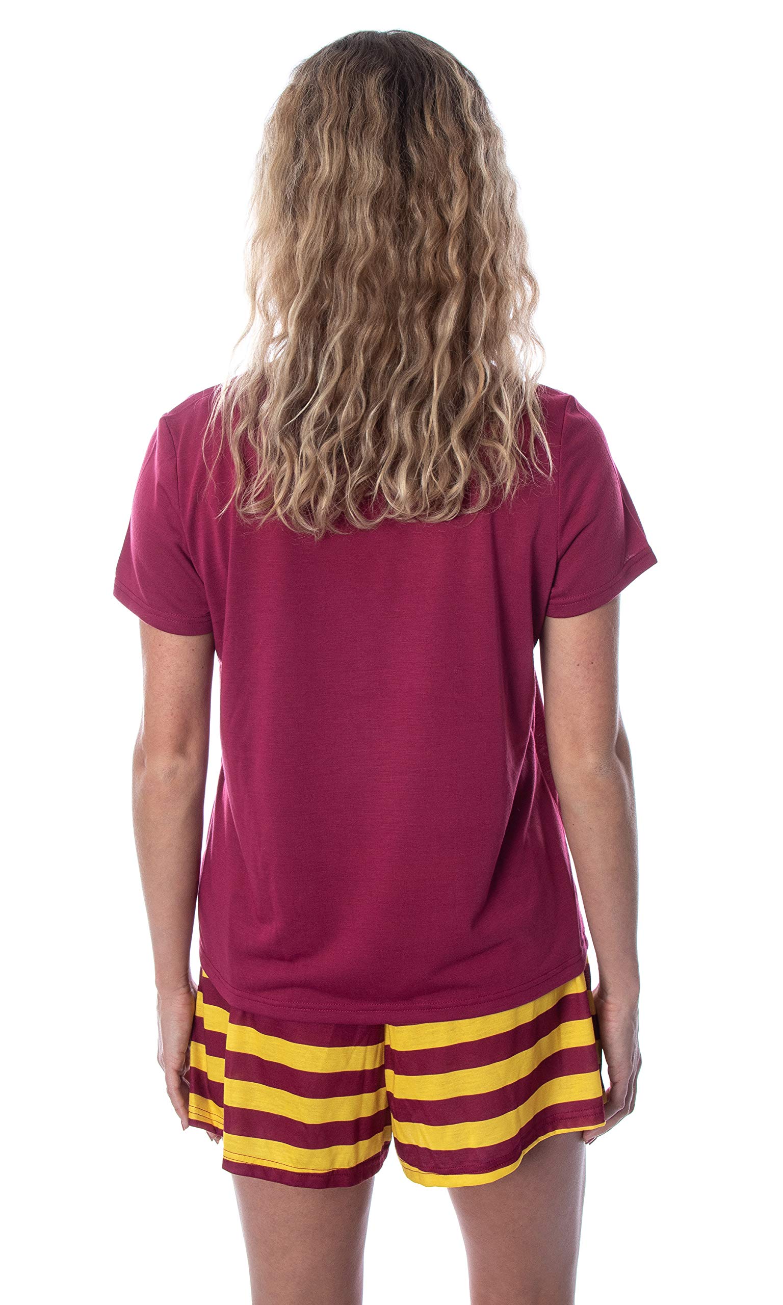 Harry Potter Women's Hogwarts Castle Shirt and Shorts Lounge Sleepwear Pajama Set - All 4 Houses Available - Image 5