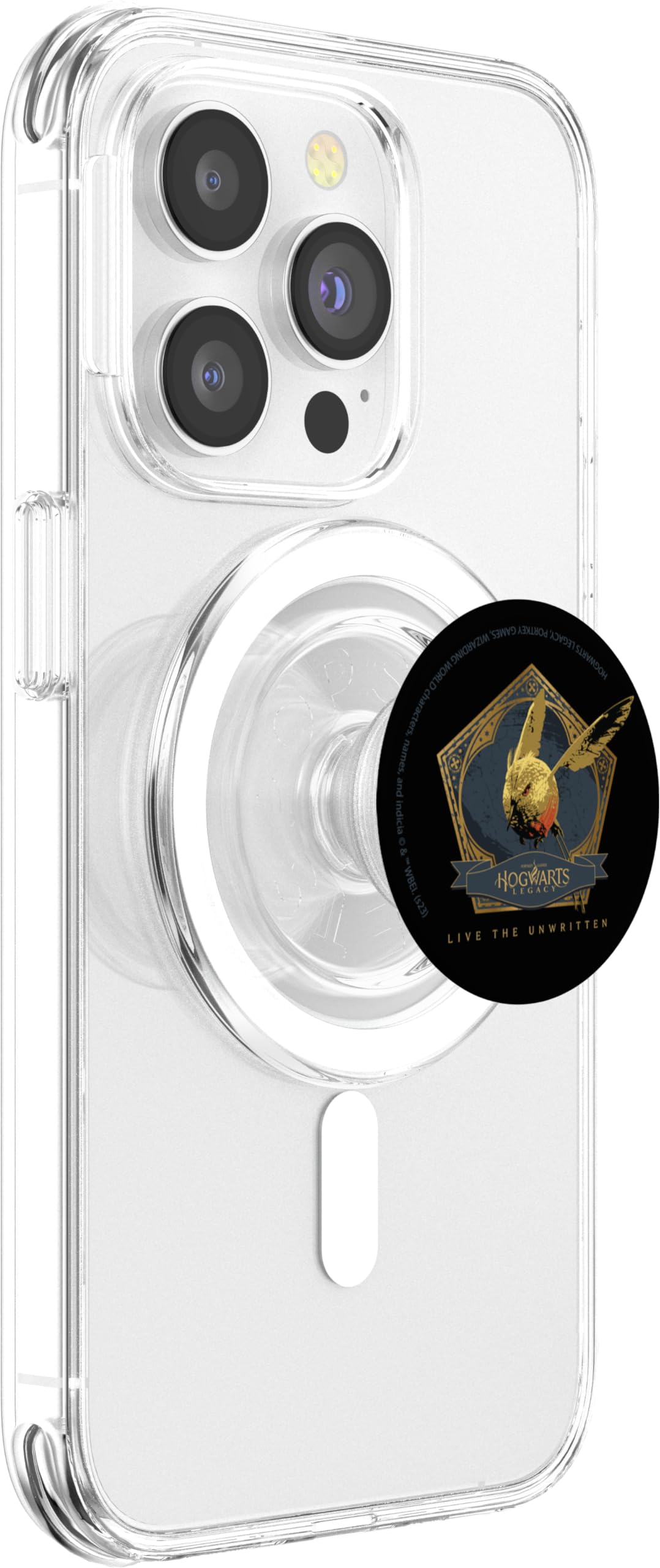 Hogwarts Legacy Live The Unwritten Golden Snidget Logo PopSockets MagSafe PopGrip for iPhone - Image 3