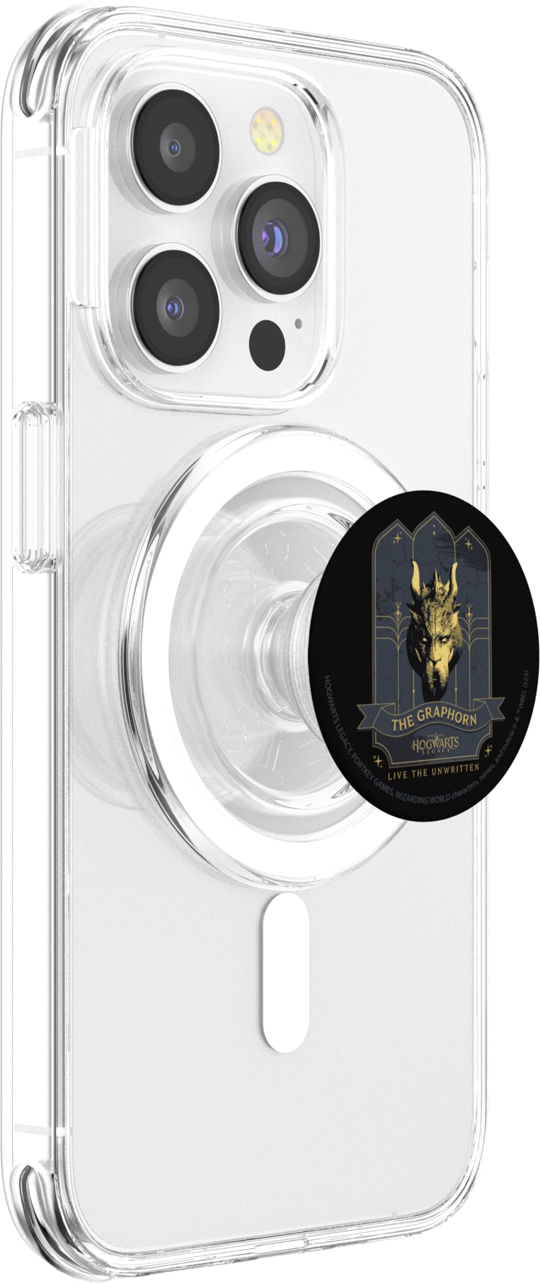 Hogwarts Legacy The Graphorn Golden Logo PopSockets MagSafe PopGrip for iPhone - Image 3