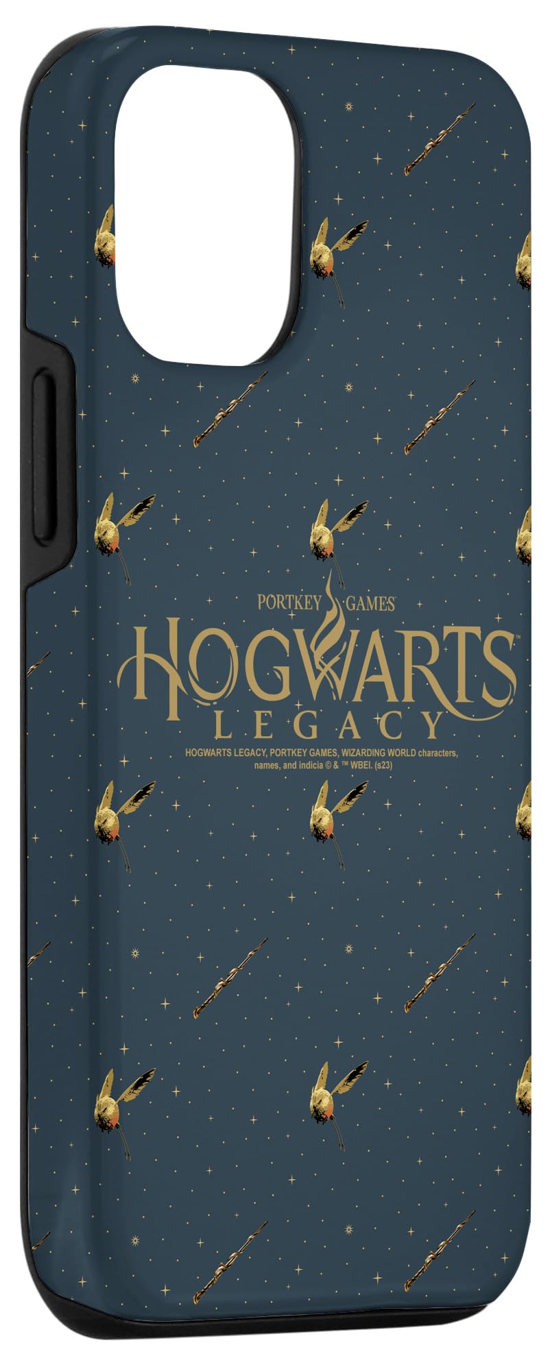 iPhone 15 Hogwarts Legacy Portkey Games Golden Snidget Logo V2 Case - Image 3