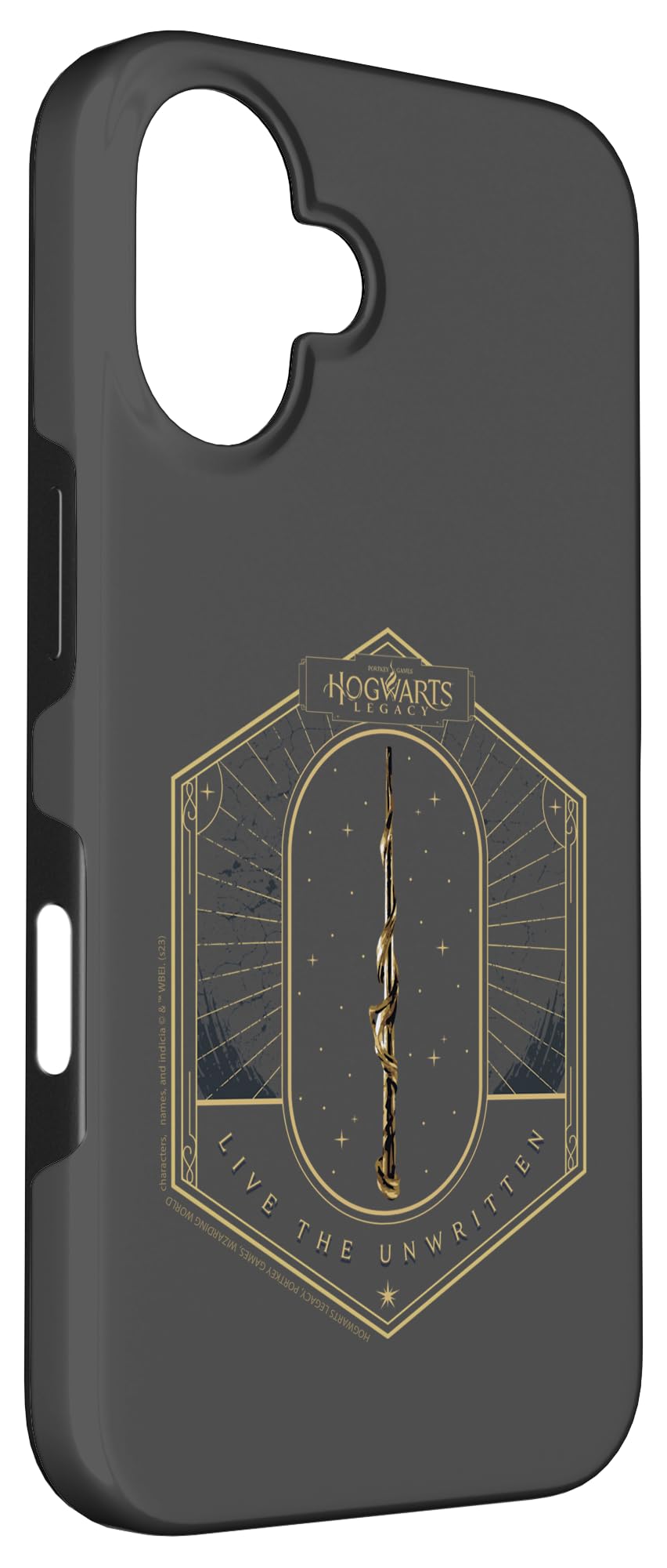 iPhone 16 Hogwarts Legacy Live The Unwritten Elder Wand Logo V2 Case - Image 3