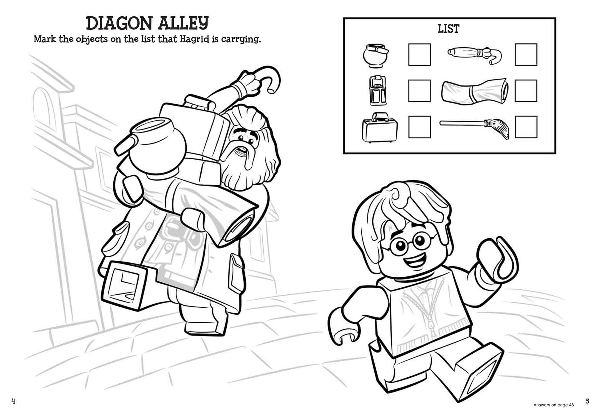 LEGO Harry Potter: Color the Wizarding World (Color & Activity with Crayons) - Image 4