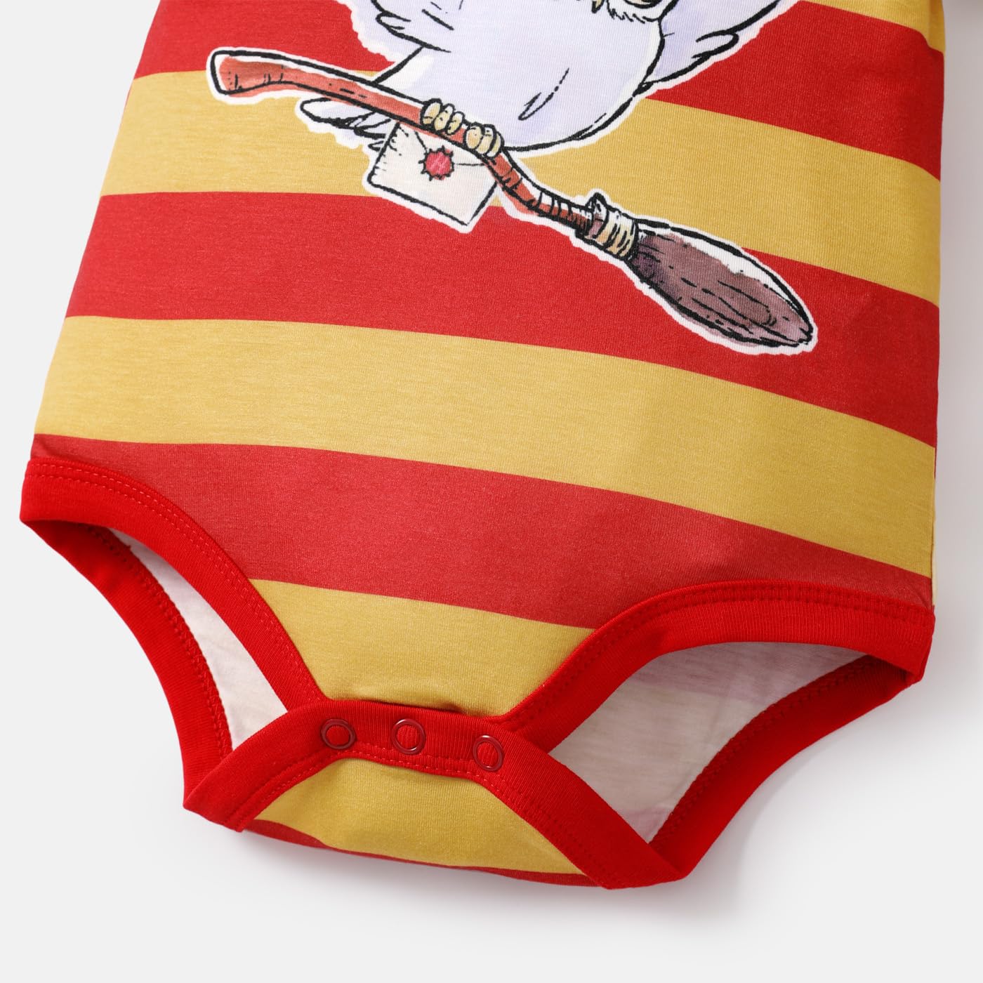 PATPAT Harry Potter Baby Clothes Hedwig Owl Print Short Sleeves Bodysuits for Infant 0-24M - Image 4