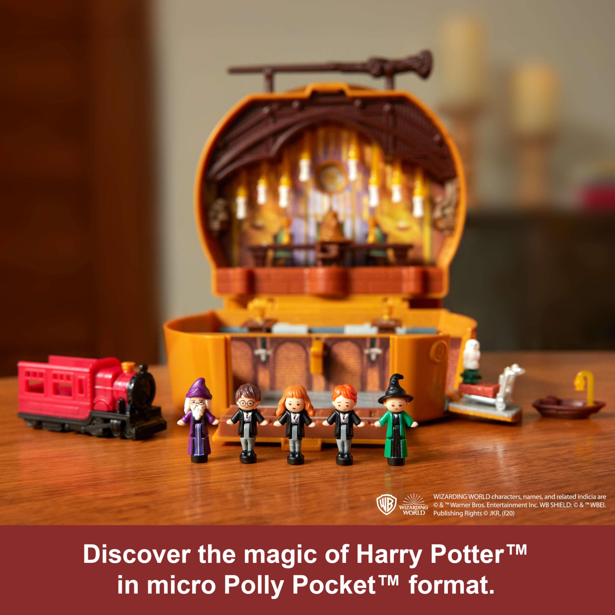 Polly Pocket Collector Playset, Harry Potter Compact with 5 Dolls and 11 Accessories - Image 3