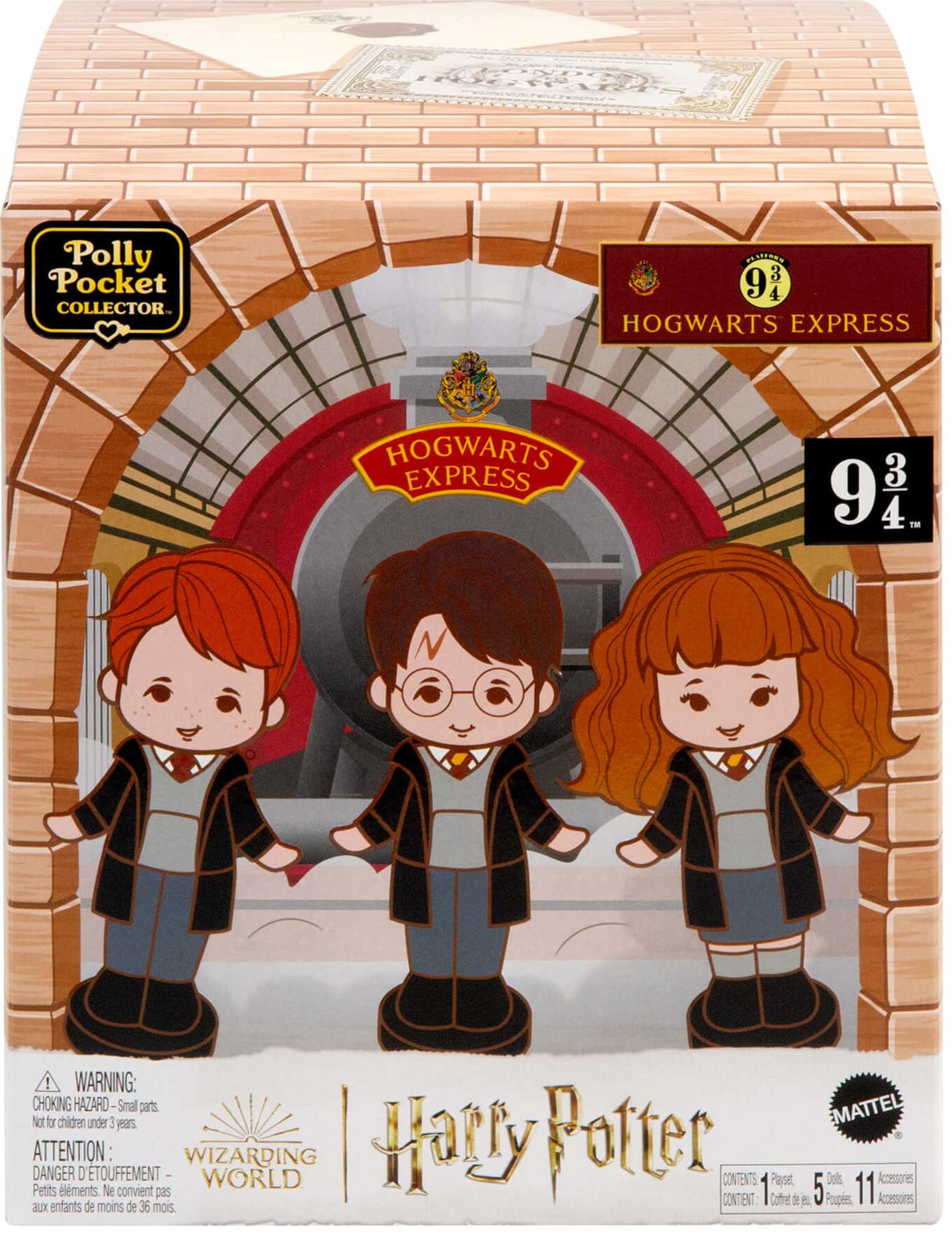 Polly Pocket Collector Playset, Harry Potter Compact with 5 Dolls and 11 Accessories - Image 7