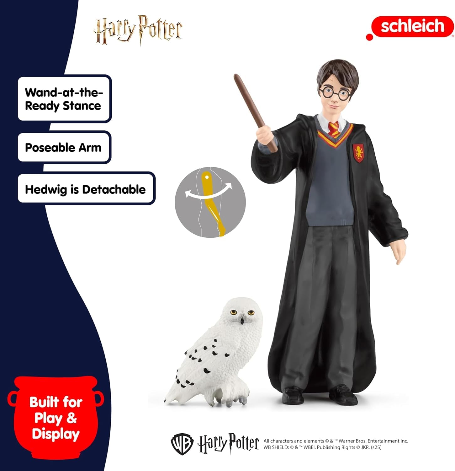 Schleich Harry Potter - 2 PC Harry Potter Set with Snow Owl Toy - Wizarding World Collectible Figures for Kids and Adults - Toys for Ages 6+ | 42633 - Image 4