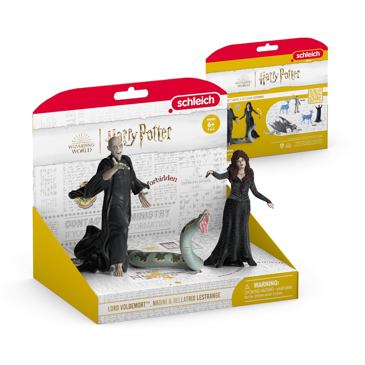 Schleich Harry Potter - 3PC Voldemort, Bellatrix Lestrange and Nagini Figurines - Harry Potter Set - Wizarding World Collectible Figures for Kids and Adults - Ages 6+ | 42684 - Image 4