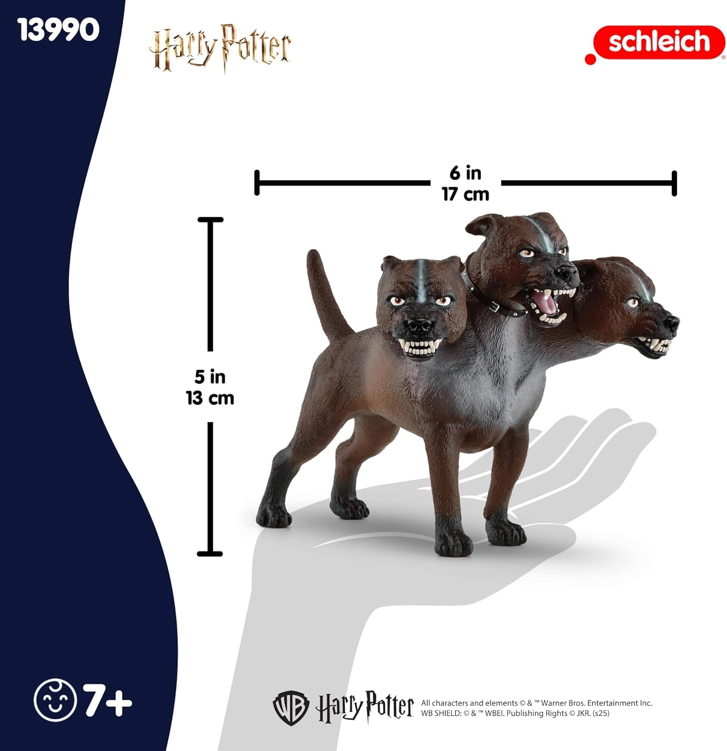 Schleich Harry Potter - 7" Fluffy Figurine - Cerberus the Three-Headed Dog from Harry Potter - Wizarding World Collectible Figures for Kids and Adults - Toys for Ages 6+ | 13990 - Image 5
