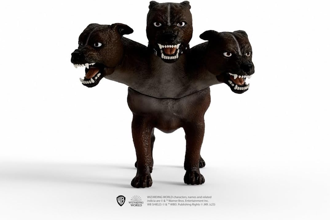 Schleich Harry Potter - 7" Fluffy Figurine - Cerberus the Three-Headed Dog from Harry Potter - Wizarding World Collectible Figures for Kids and Adults - Toys for Ages 6+ | 13990 - Image 7