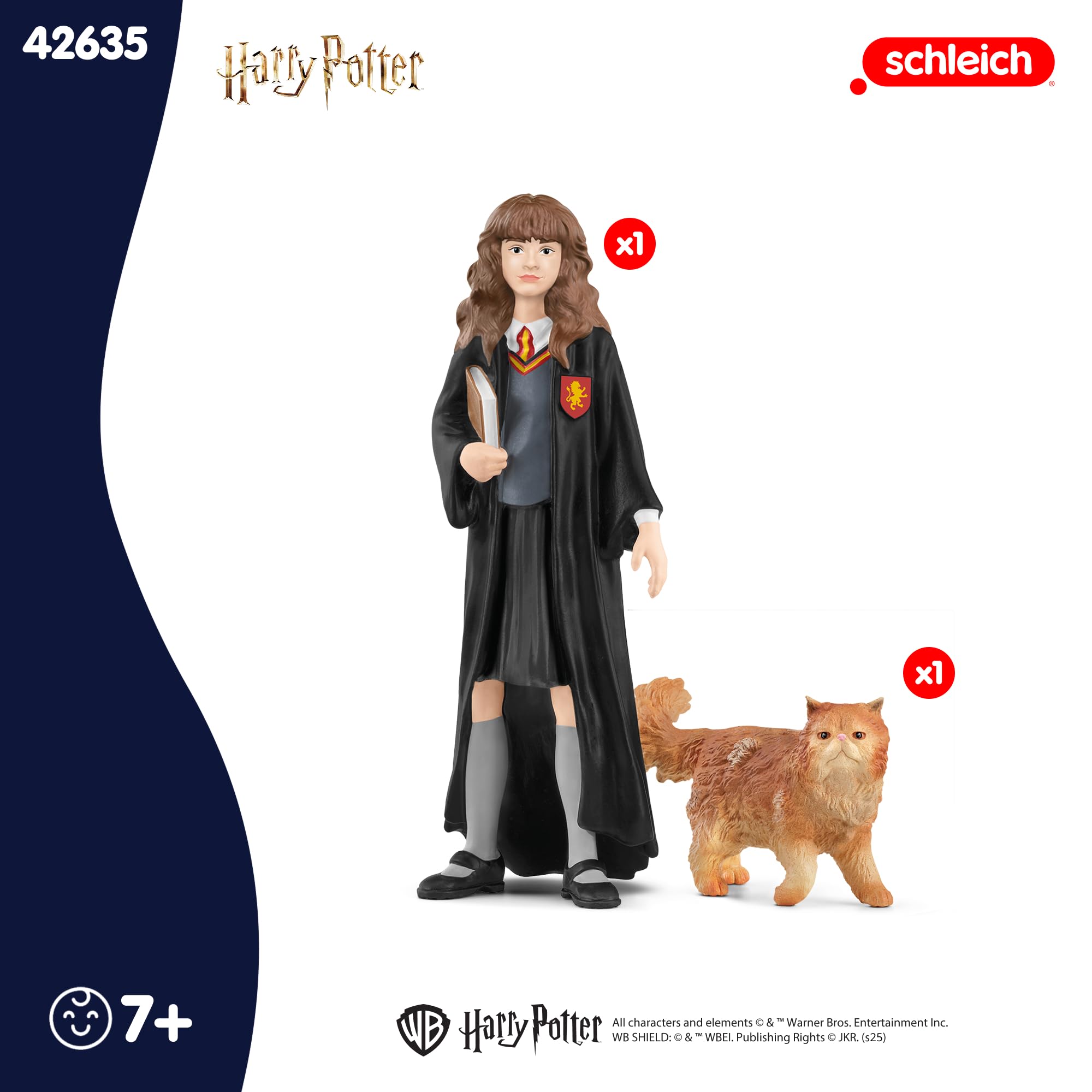 Schleich Harry Potter - Hermonie and Crookshanks Cat Figurines - 2 PC Harry Potter Set - Wizarding World Collectible Figures for Kids and Adults - Toys for Ages 6+ | 42635 - Image 6