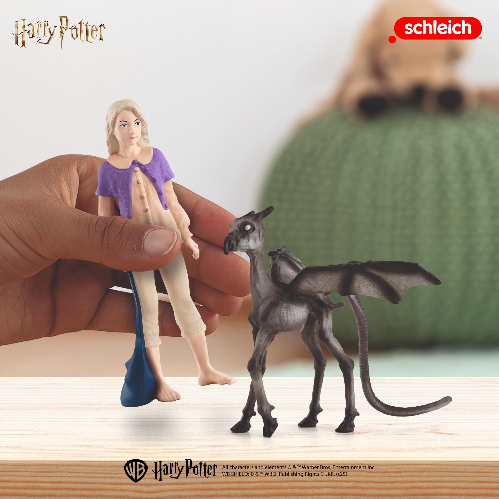 Schleich Harry Potter - Luna Lovegood and Baby Thestral Figurines - 2 PC Harry Potter Set - Wizarding World Collectible Figures for Kids and Adults - Toys for Ages 6+ | 42636 - Image 5