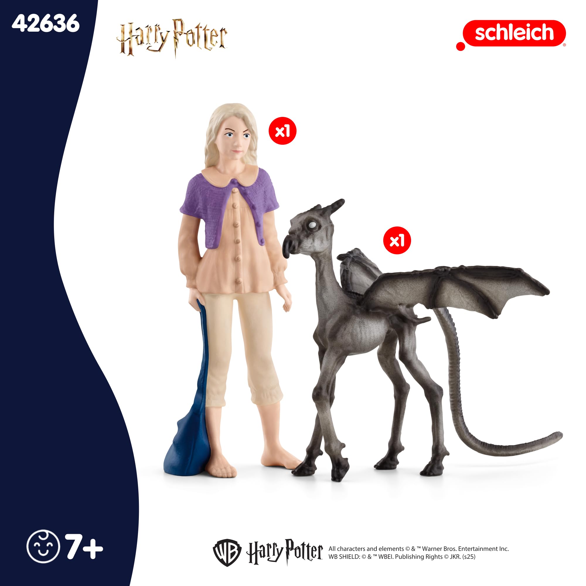Schleich Harry Potter - Luna Lovegood and Baby Thestral Figurines - 2 PC Harry Potter Set - Wizarding World Collectible Figures for Kids and Adults - Toys for Ages 6+ | 42636 - Image 6