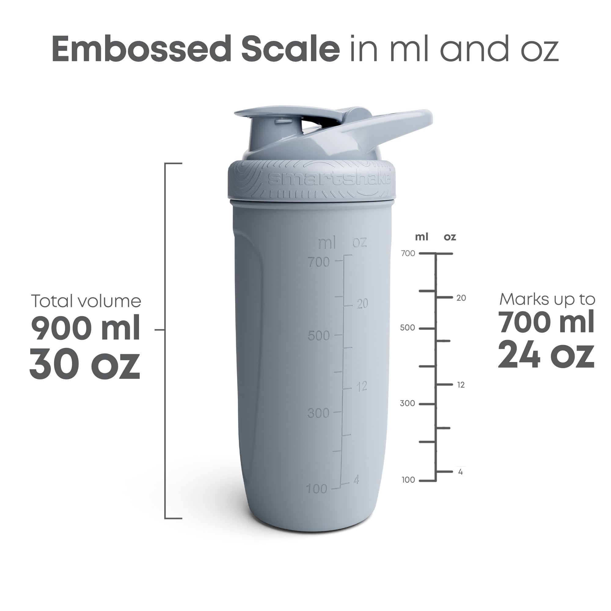 Smartshake Reforce Stainless Steel Harry Potter Dark Mark Logo Shaker Bottle (900 ml/30 oz) | Light Weight Resistance Sports Shaker Bottle with a Soft Lid | Leakproof, BPA Free & DEHP Free - Image 4