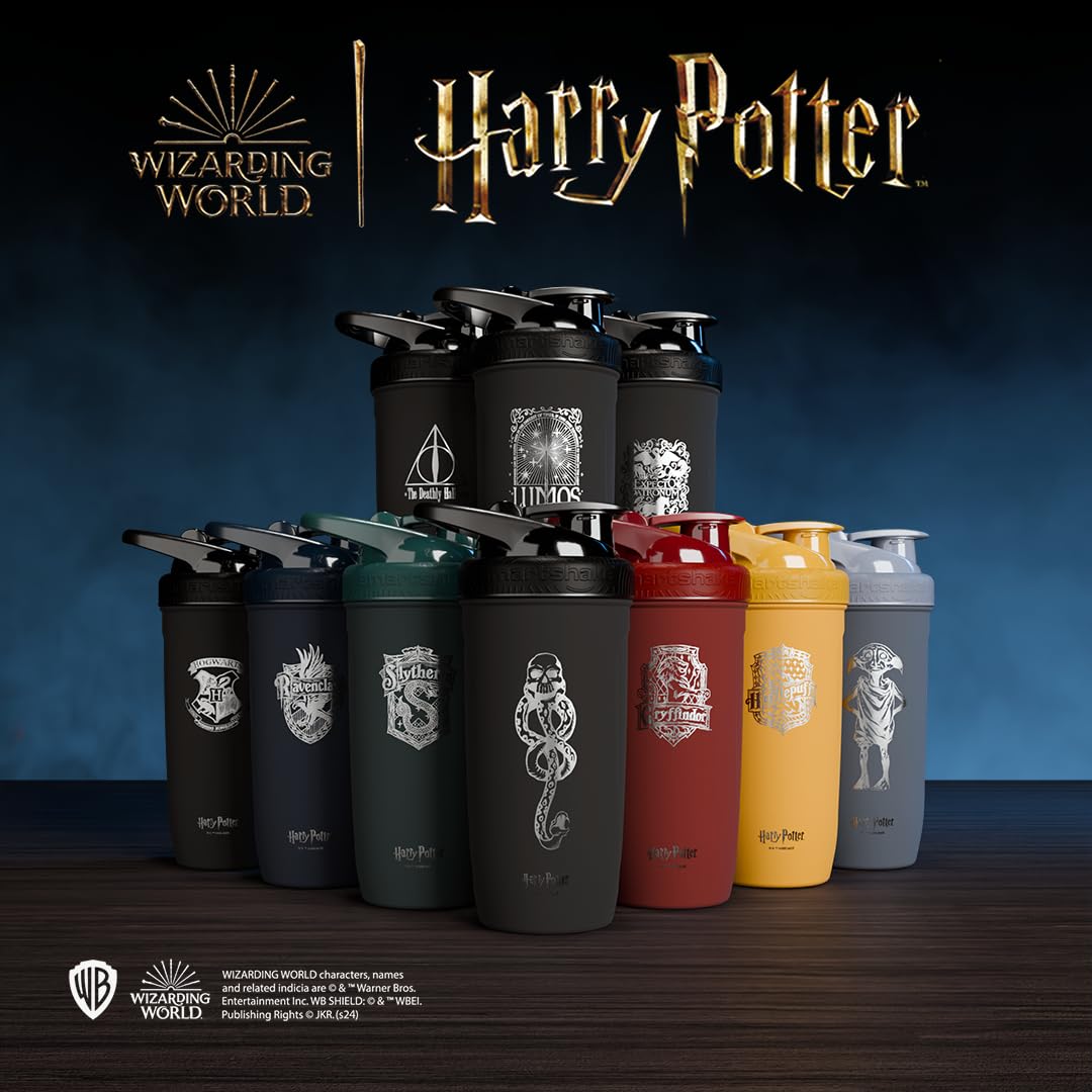 Smartshake Reforce Stainless Steel Harry Potter Dark Mark Logo Shaker Bottle (900 ml/30 oz) | Light Weight Resistance Sports Shaker Bottle with a Soft Lid | Leakproof, BPA Free & DEHP Free - Image 7