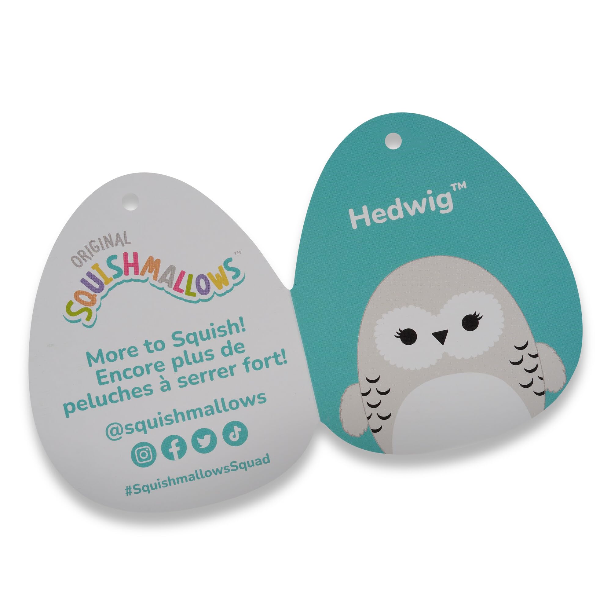 Squishmallows Original Harry Potter 10-Inch Hedwig Plush - Medium-Sized Ultrasoft Official Jazwares Plush - Image 6