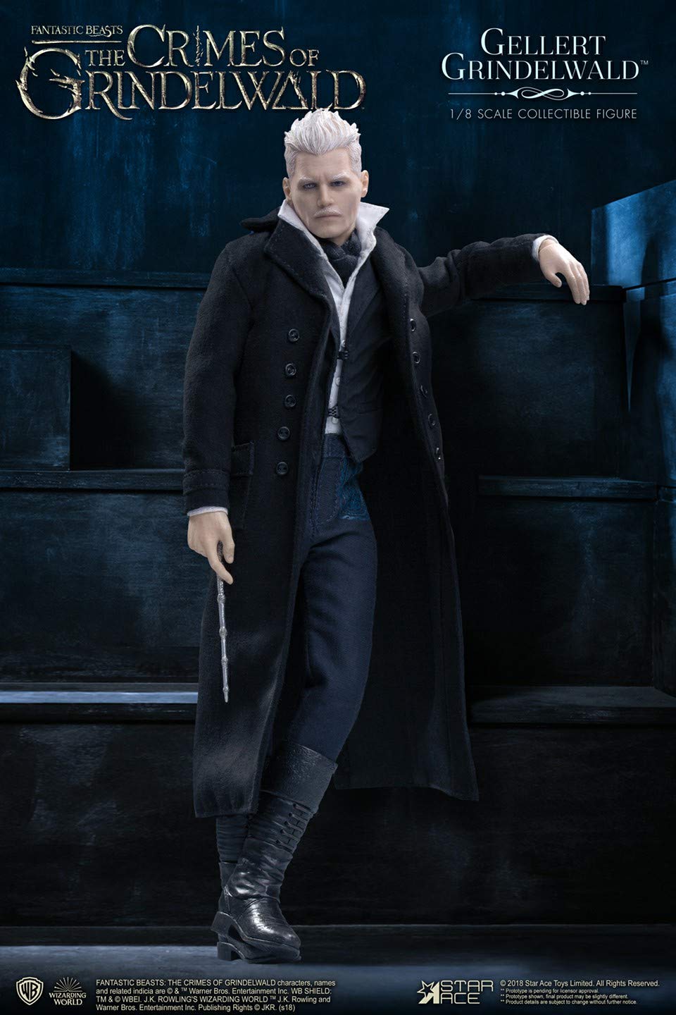 Star Ace Toys Fantastic Beasts: The Crimes of Grindelwald: Gellert Grindelwald 1: 8 Scale Collectible Action Figure, Multicolor - Image 6