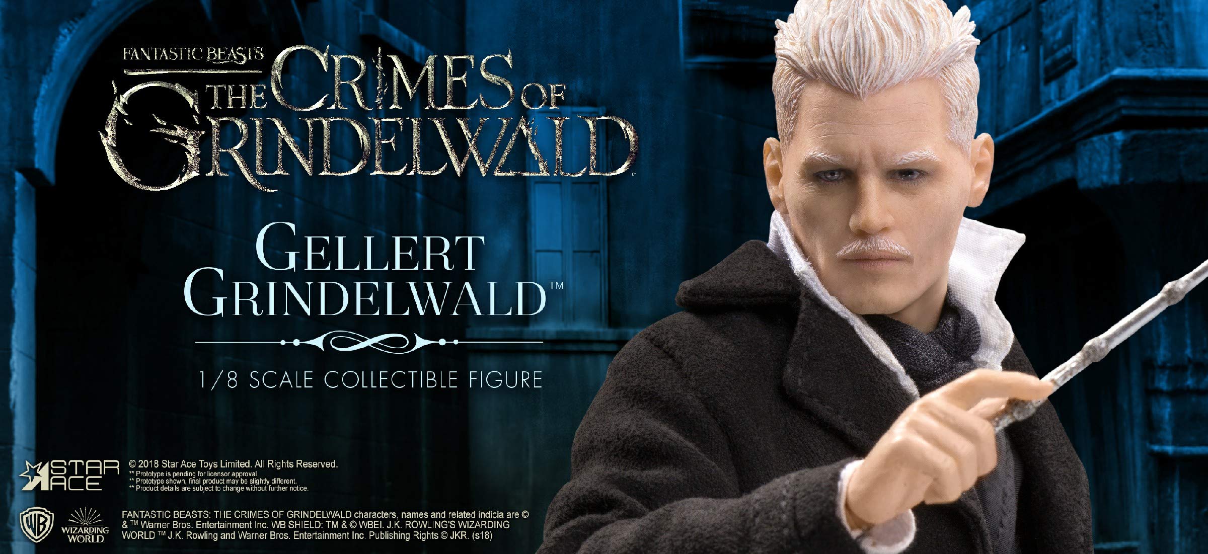 Star Ace Toys Fantastic Beasts: The Crimes of Grindelwald: Gellert Grindelwald 1: 8 Scale Collectible Action Figure, Multicolor - Image 7