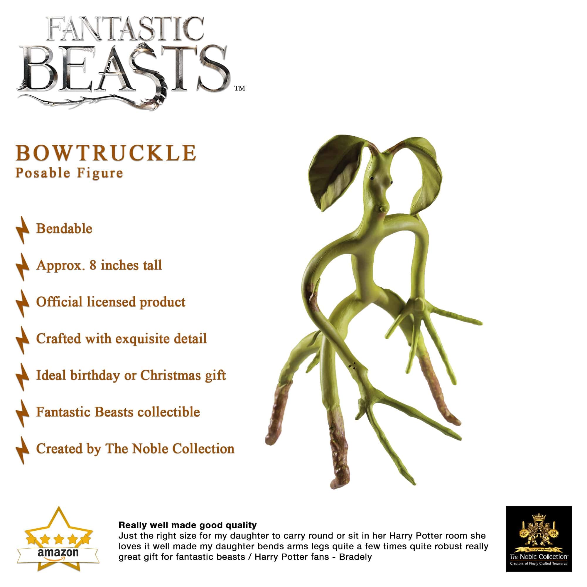 The Noble Collection Bendable Bowtruckle Pickett - Image 3