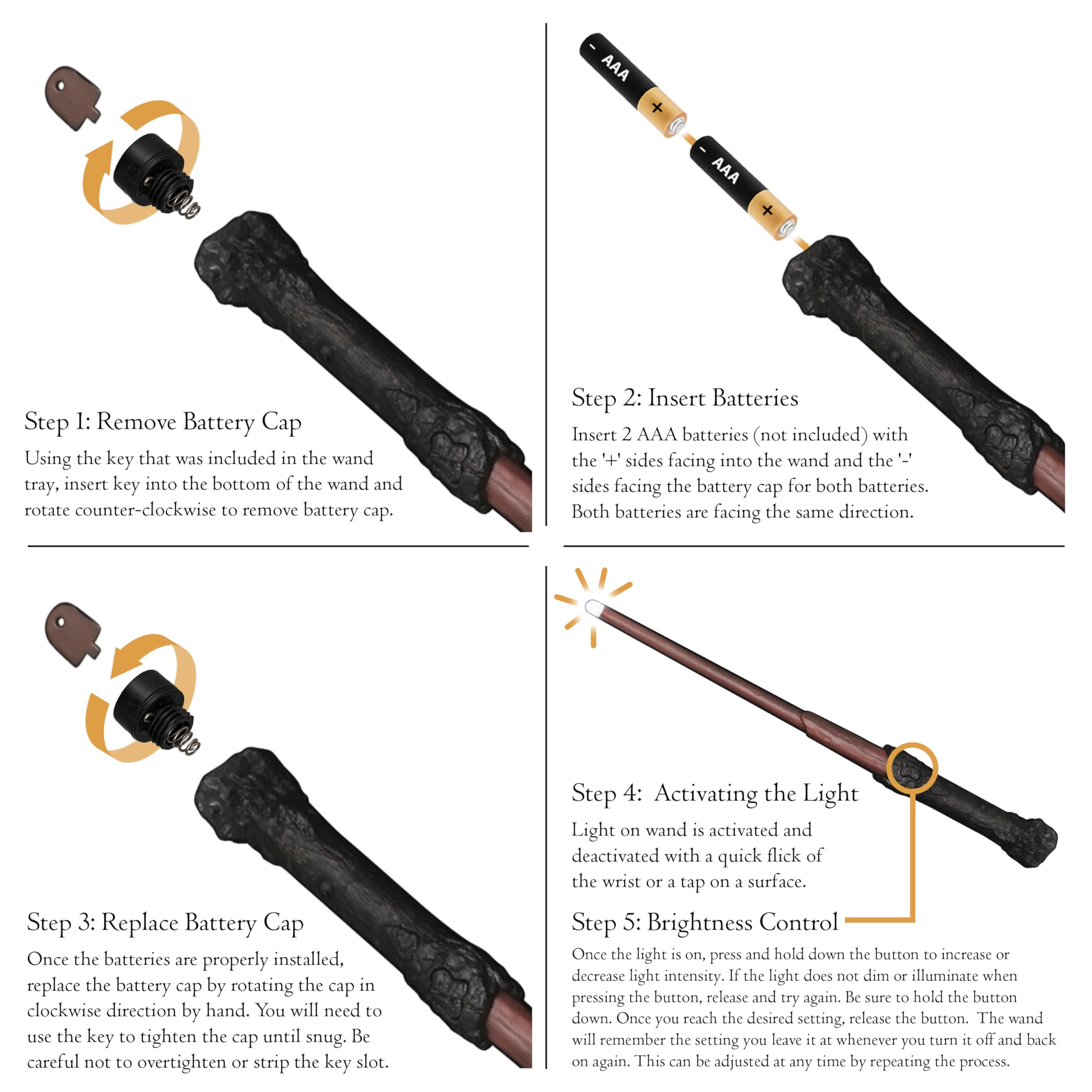 The Noble Collection Harry Potter Illuminating Wand - Image 3